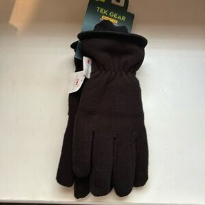 New Tek Gear Gloves Men’s Black Winter Touchscreen Fleece Gloves Ultra Soft S/M
